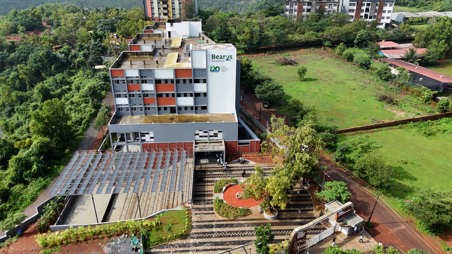 Omega Building Aerial View