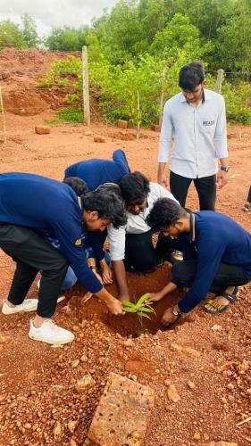 Celebrating World Green Building week by planting saplings